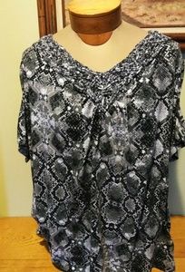 Faded Glory 3x SOFT Black, Grey, n White cottn top